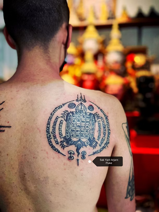 Sakyant Arjarn Fluke | sak yant meaning, Phaya Tao Ruen meaning, sak yant, sak yant tattoo
