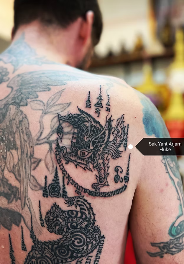 Sakyant Arjarn Fluke | sak yant meaning, Phaya Hong Thong meaning, sak yant, sak yant tattoo