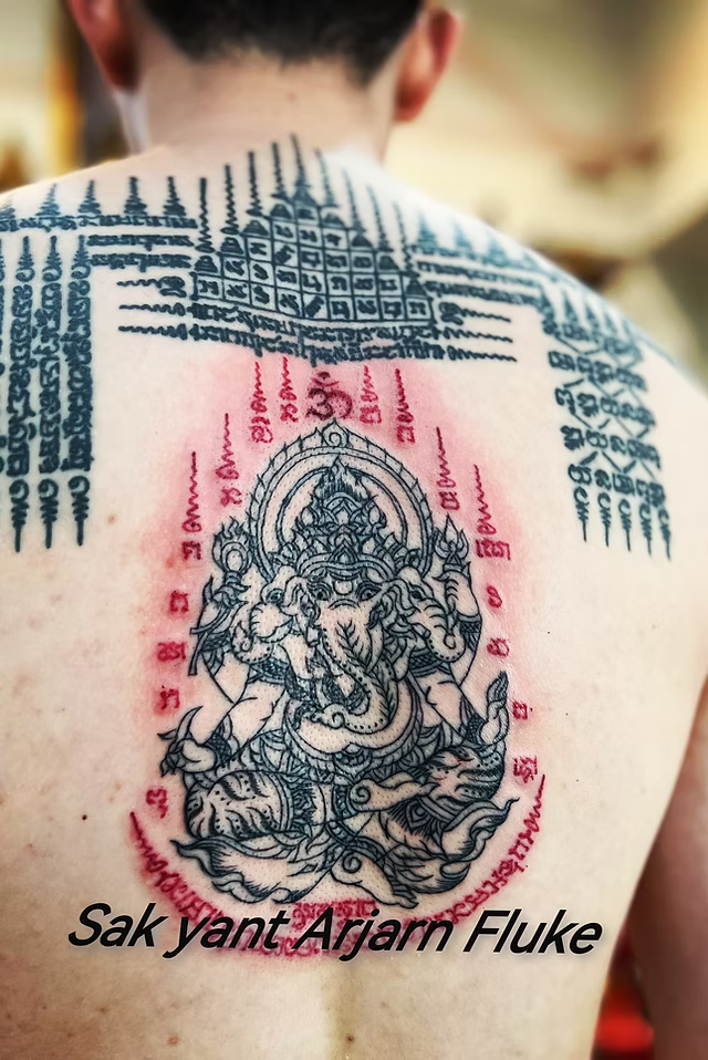 Sakyant Arjarn Fluke | sak yant meaning, Ganesha meaning, sak yant, sak yant tattoo
